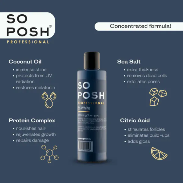 So Posh, So White whitening shampoo, 5L