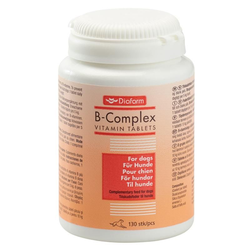 Diafarm B-vitaminer til hund 130 tabl.